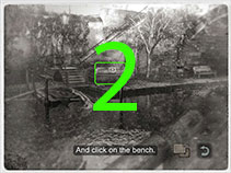 You need to use the photo to reveal how the benches have changed.