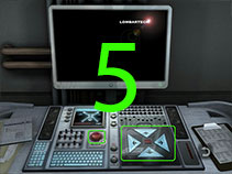To deploy a robot click the round red button to the center right of the console. Then once it is deployed click on on the control pad at the bottom right of the console.
